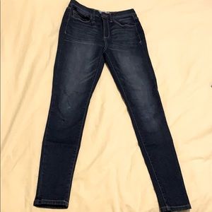 High rise jean leggings